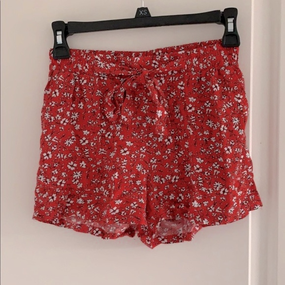 Red Floral Print Shorts from TARGET